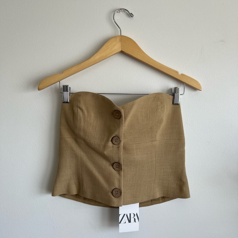 NWT Zara - Rustic Bustier Vest - Picture 4 of 6